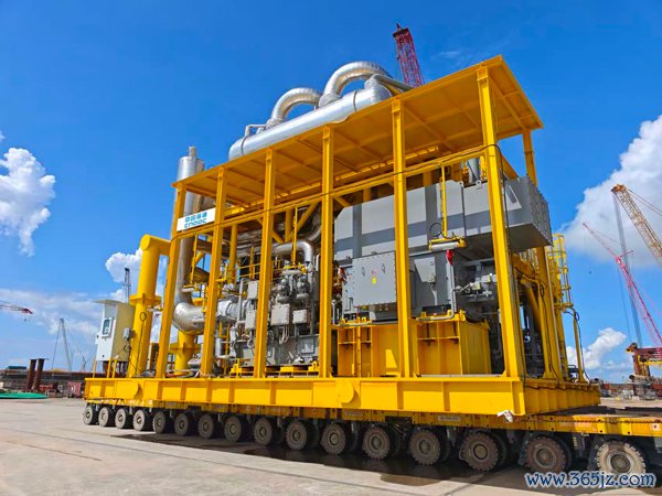 群众首套海上高温烟气余热ORC发电安装。受访者供图